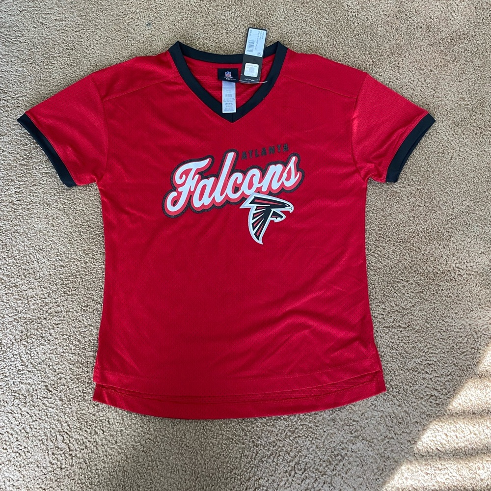 NFL Team Apparel Girls Youth Atlanta Falcons Size Medium 7/9 NFL Jersey NWT